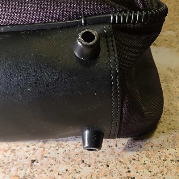 American Tourister Travel Bag / Carry-on Black Canvas includes Toiletry Bag - Picture 12 of 13